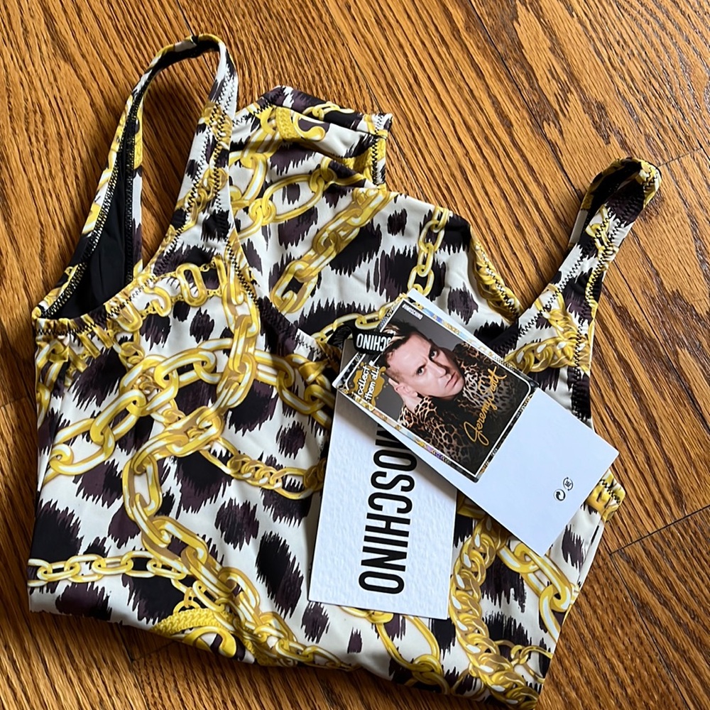 H&MOSCHINO collab one piece bathing suit